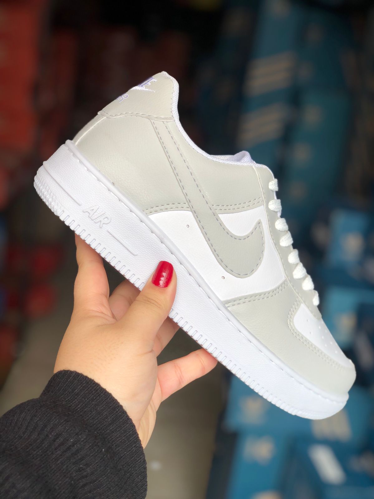 Nike Air Force  Branco / Cinza